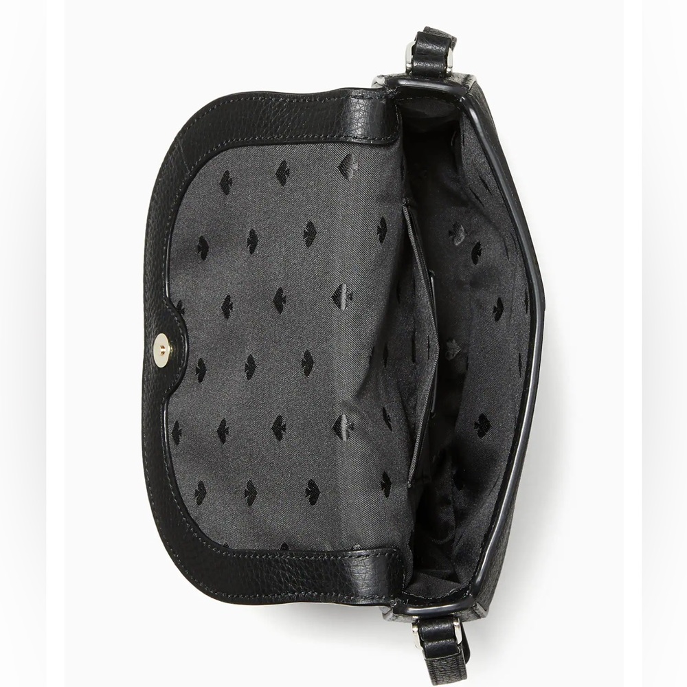 HP 11/24! NWT Kate Spade Leila Mini Flap Crossbody in Black - Picture 4 of 9